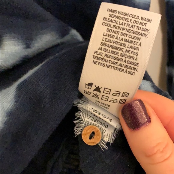 Lucky Brand Blue Tie Dye Top - Picture 8 of 8